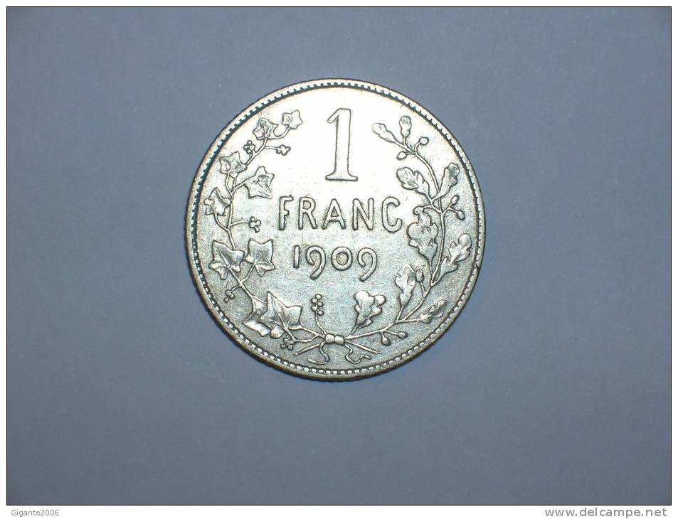 Bélgica 1 Franco 1909  Belgique  (4661) - 1 Franc
