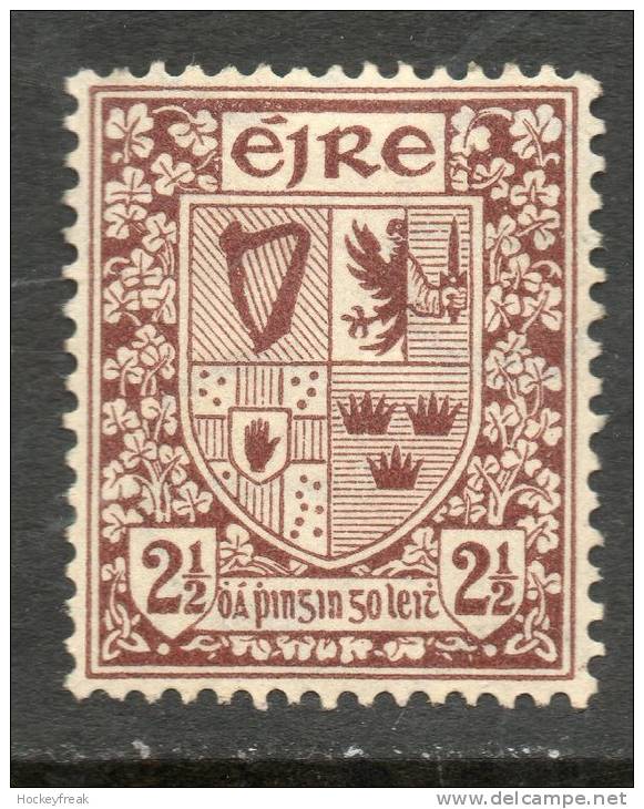 Ireland 1941 - 2½d Red-brown SG115 HM Cat £16 For MNH SG2020 1840-1970 Empire - See Details Below - Unused Stamps