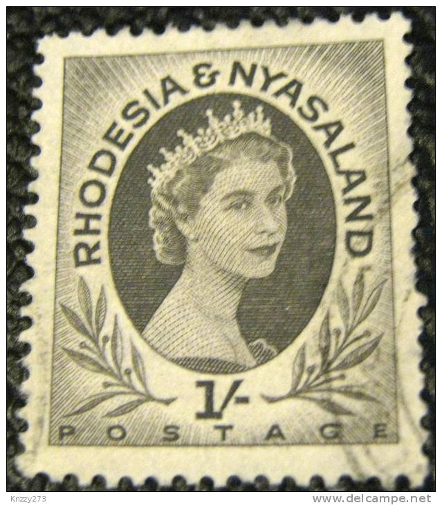 Rhodesia And Nyasaland 1954 Queen Elizabeth II 1s - Used - Rhodesia & Nyasaland (1954-1963)