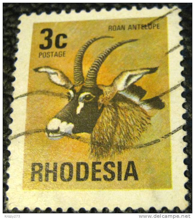 Rhodesia 1974 Roan Antelope 3c - Used - Rhodesien (1964-1980)