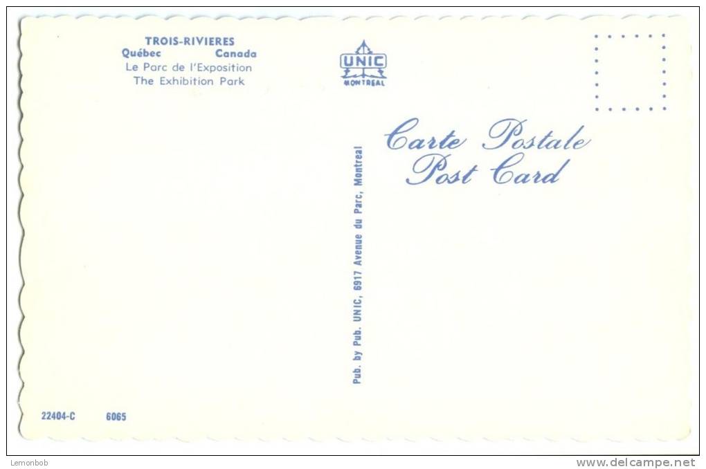 Canada, TROIS-RIVIERS, Quebec, The Exhibition Park, Unused Postcard [13068] - Trois-Rivières