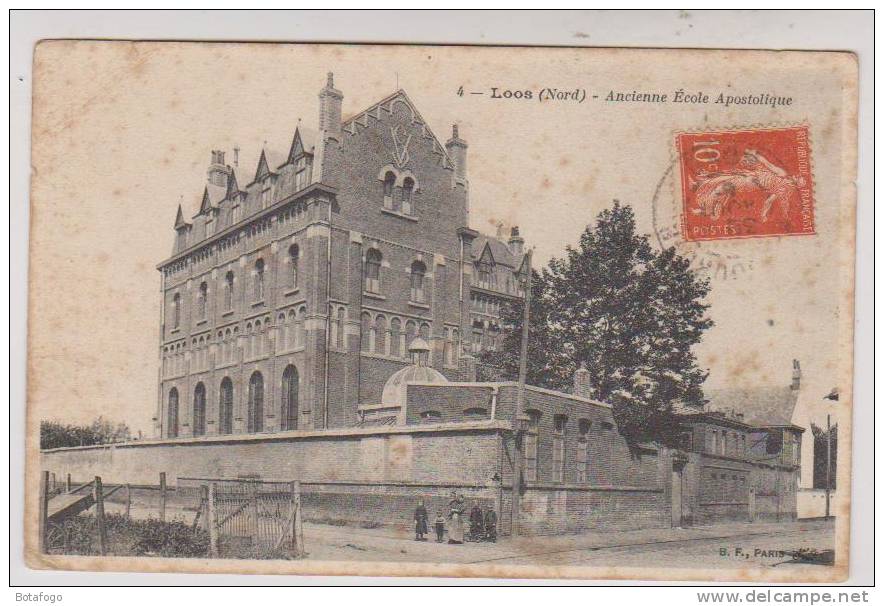 CPA DPT 59 LOOS, ANCIENNE ECOLE APOSTOLIQUE En 1907!! - Loos Les Lille