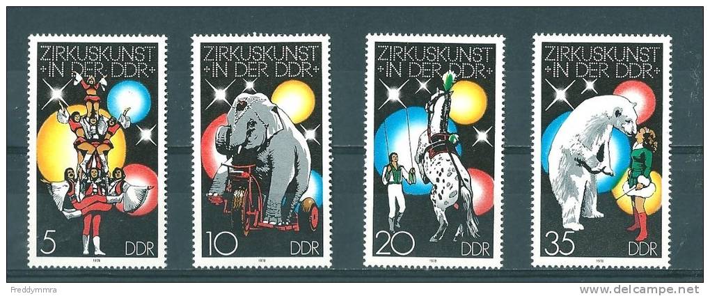 Allemagne - DDR : 2034/ 2037 **  Cirque - Circus