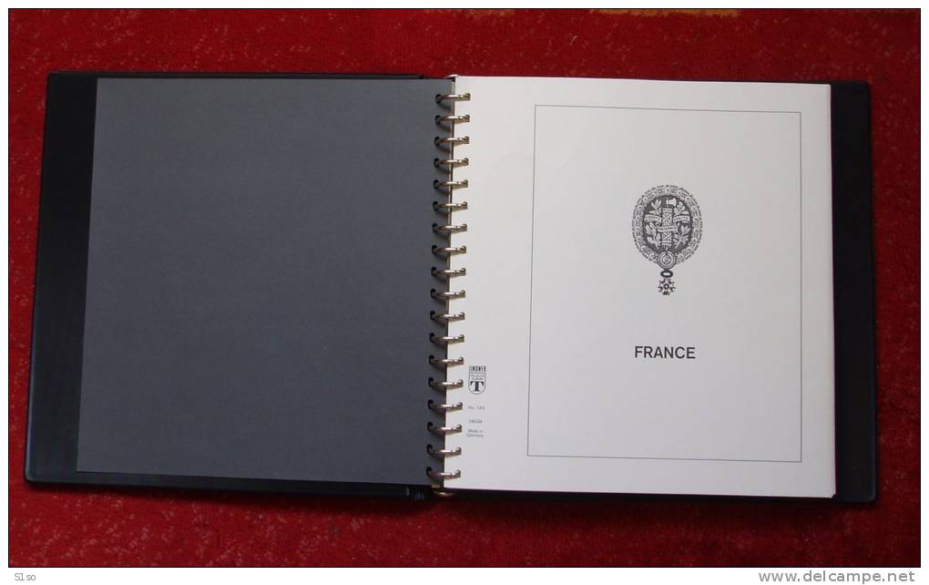 Pages FRANCE De 1849 à 2001 Dans  9 Albums + 9 étuis LINDNER T (pages Plastiques+ Feuilles Pré Imprimées). GROSSE VALEUR - Raccoglitori Con Fogli D'album