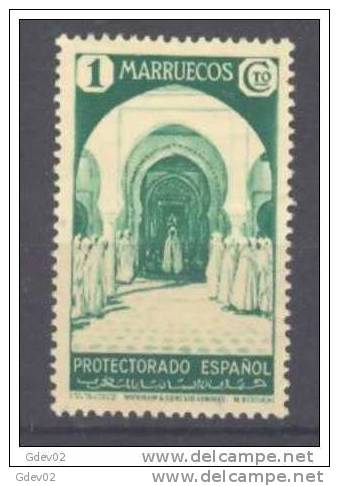 MA148-LA816TRI.Maroc.Maro Co.MARRUECOS ESPAÑOL VISTAS Y PAISAJES  .1935-1937.(Ed 148*) Con Charnela MUY BONITO.RARO - Islam