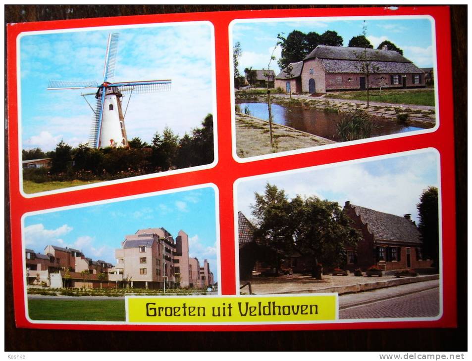 VELDHOVEN -  Verzonden 1985 - Groeten Uit - Molen - Moulin - Mill - Mühle - - Lot VO 3 - Autres & Non Classés