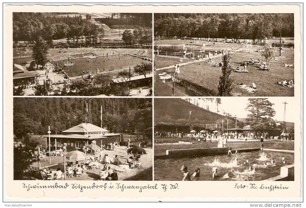 AK 509 Schwimmbad Sitzendorf I. Schwarzeatal Th. W. Thüringer Kunstverlag Rudolf Bechstein, Sitzendorf I. Schwarzatal Ec - Saalfeld