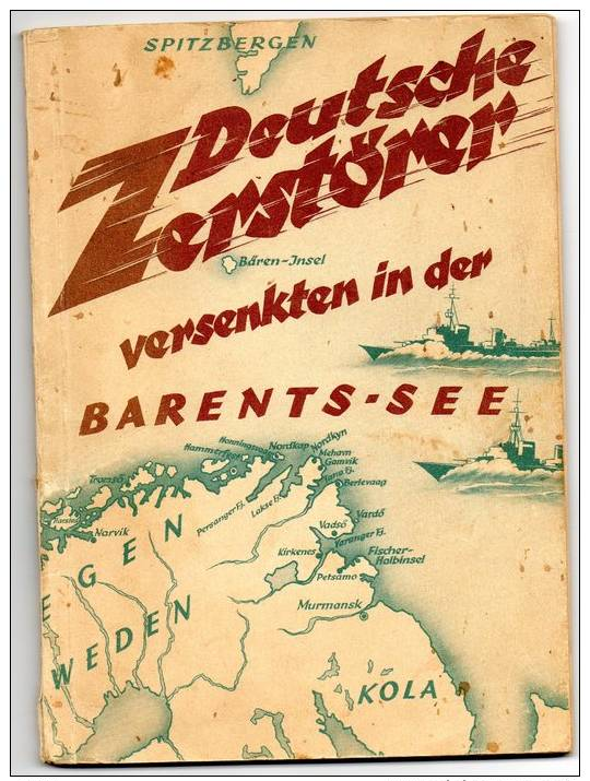 Kriegsmarine  Deutsche Zerstorer In Der Barents-see.Original 1941 - 5. World Wars