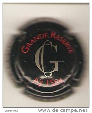 CAPSULE DE MUSELET CHAMPAGNE GOSSET GRANDE RESERVE AY 1584 Rouge Et Argent Sur Noir - Gosset