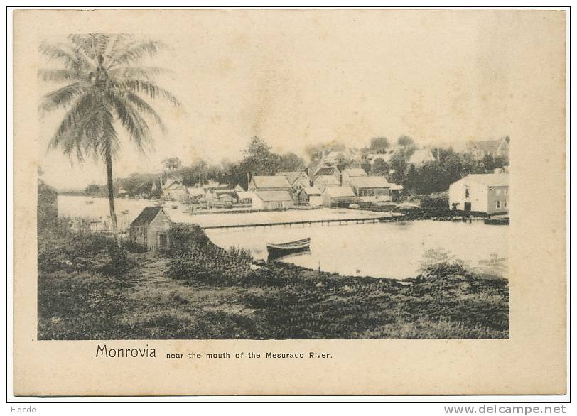 Monrovia Near The Mouth Of The Mesurado River Undivided Back - Liberia