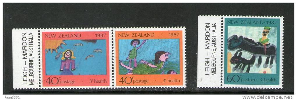 NOUVELLE-ZELANDE 1987 SANTE YVERT N°964/66  NEUF MNH** - Unused Stamps