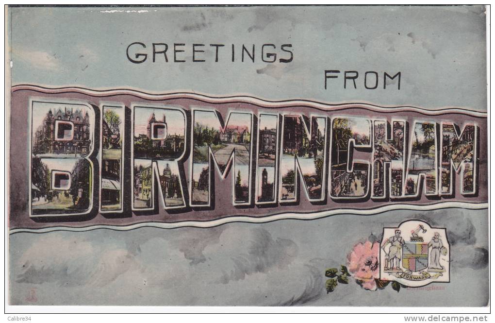 GREETINGS FROM BIRMINGHAM (1907) - Birmingham