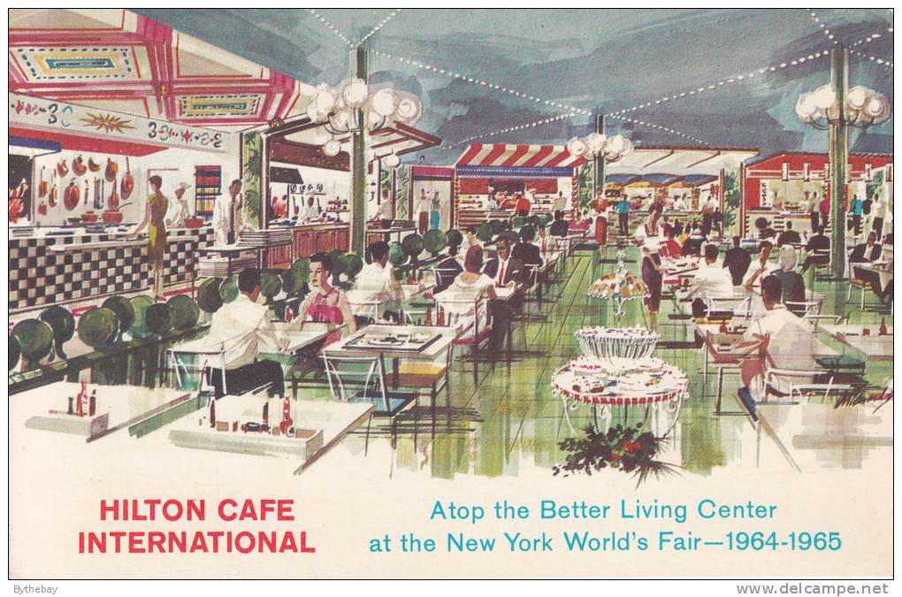 Hilton Cafe International Atop Better Living Center At New York World´s Fait 1964-1965 - Hotel's & Restaurants