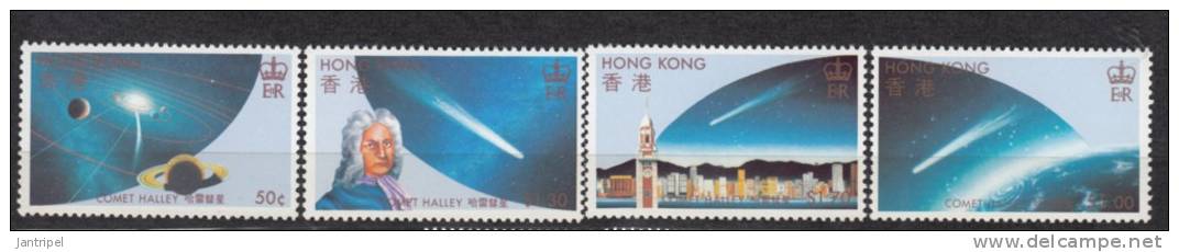 HONG KONG  1986    HALLEY   SET  MNH - Unused Stamps