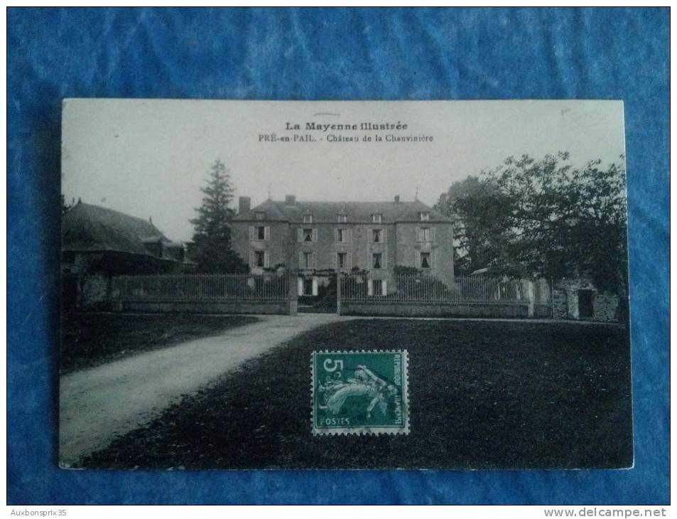 CPA - CARTE POSTALE - PRÉ EN PAIL - CHÂTEAU DE LA CHAUVINIËRE - 53 - Pre En Pail