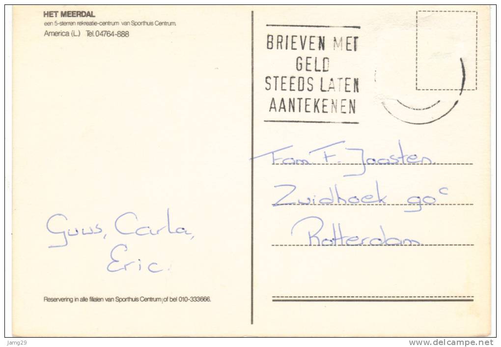 Nederland/Holland, America, Het Meerdal, 5-luik, Ca. 1990 - Horst