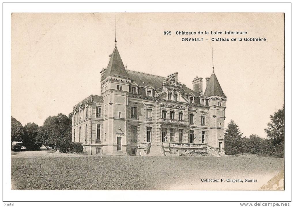 ORVAULT - Château De La Gobinière - Collection F. Chapeau - Carte Vierge - Orvault