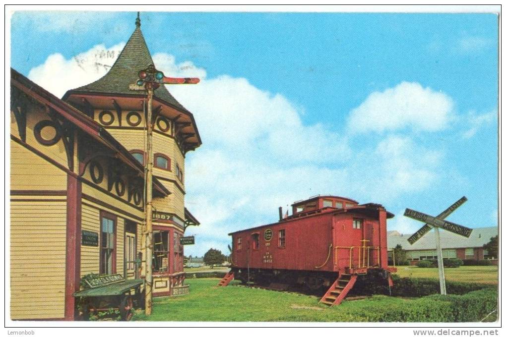 USA, Railroad Museum, Located On Depot Road, Chatham-Cape Cod-Mass, 1977 Used Postcard [13088] - Cape Cod