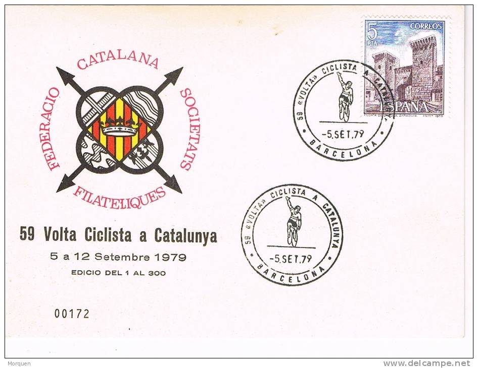 0269. Tarjeta Barcelona 1979. Ciclismo, Volta Ciclista Catalunya - Ciclismo