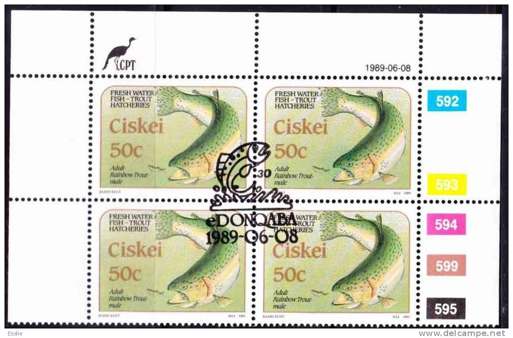 Ciskei - 1988 - Fresh Water Fish - Trout Hatcheries - Control Block CTO - Ciskei