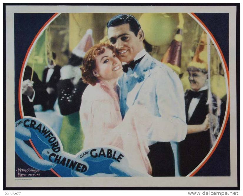 Cartel Affiche Poster CHAINED Movie Poster (1934) Size: Lobby Card (11x14) REPRODUCTION - Afiches
