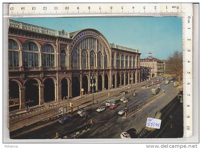 PO6934B# TORINO - STAZIONE FERROVIARIA PORTA NUOVA E CORSO VITTORIO EMANUELE - AUTO   VG 1978 - Stazione Porta Nuova