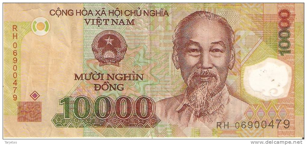 BILLETE DE VIETNAM DE 10000 DONG DE POLIMERO  (BANKNOTE) - Vietnam