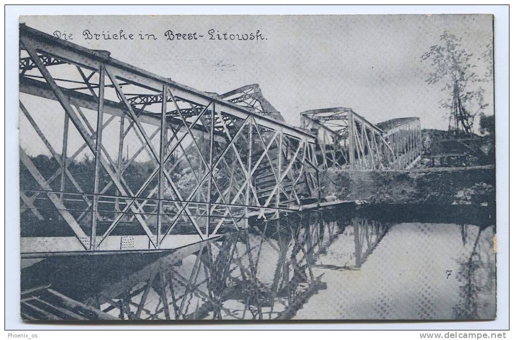BELARUS / RUSSIA - Brest Litowsk, Bridge, WW1 - Wit-Rusland