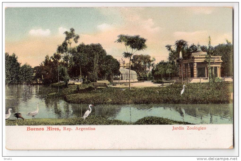 AMERICA ARGENTINA BUENOS AIRES ZOOLOGICAL GARDENS OLD POSTCARD - Argentina