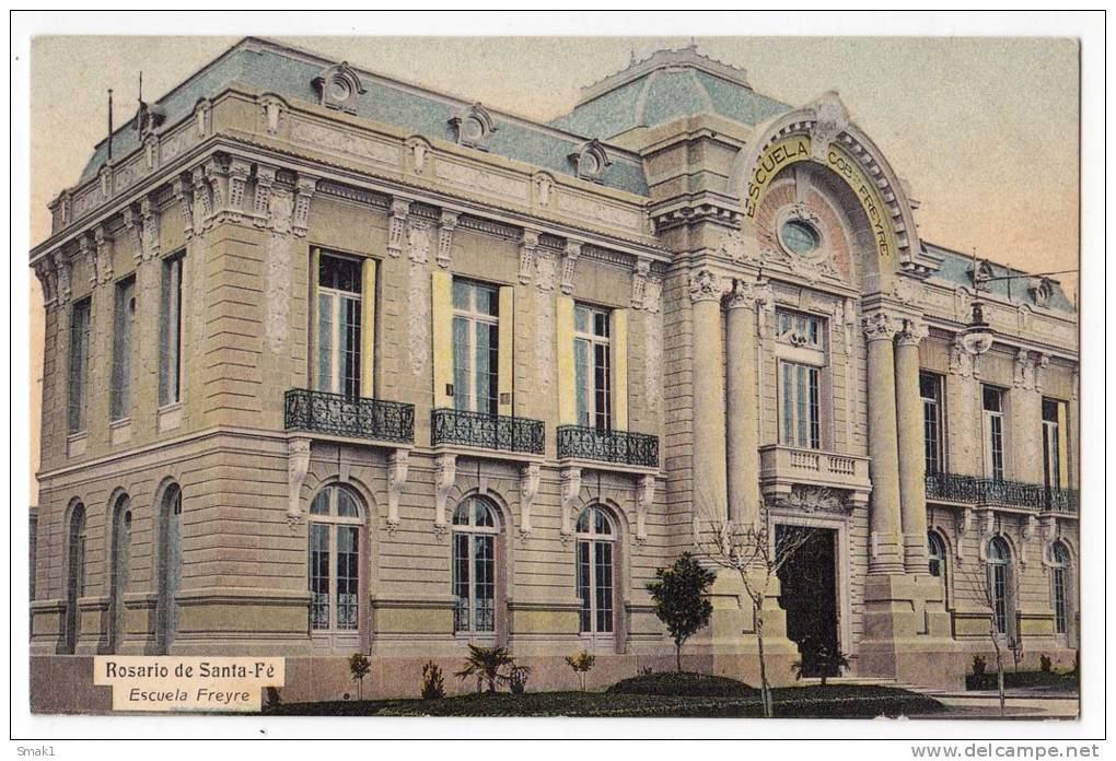 AMERICA ARGENTINA ROSARIO SANTA FE SCHOOL FREYRE OLD POSTCARD 1911. - Argentina