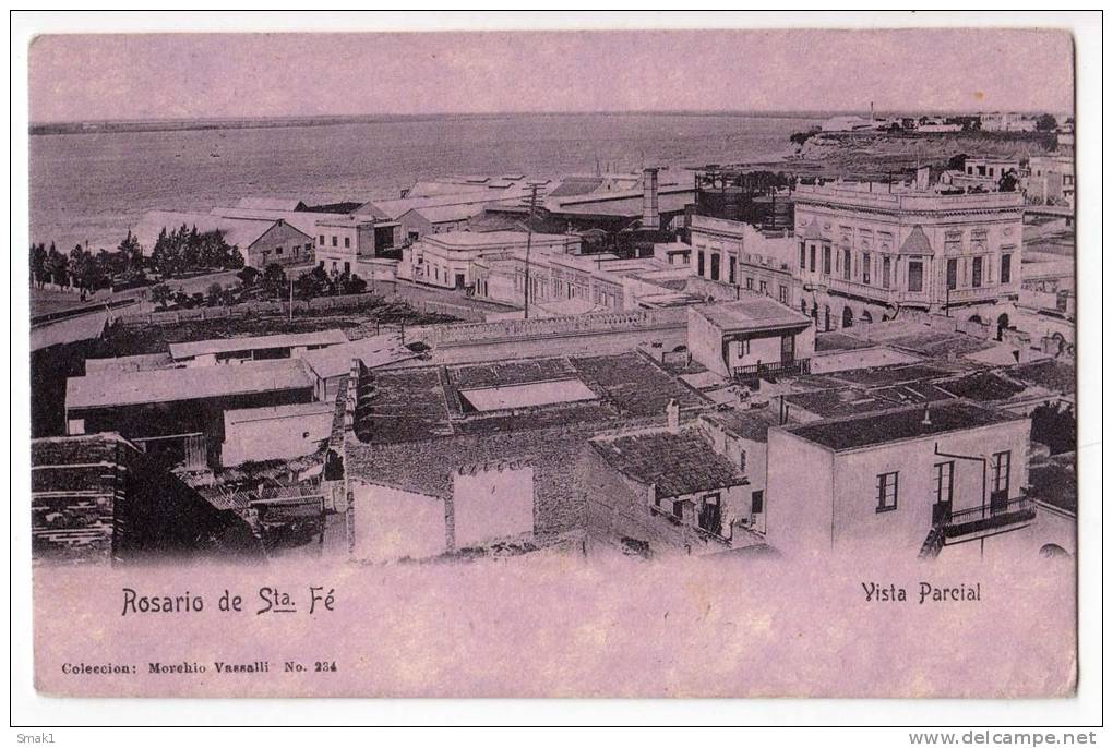 AMERICA ARGENTINA ROSARIO SANTA FE PARTIAL VIEW Nr. 234 OLD POSTCARD - Argentina