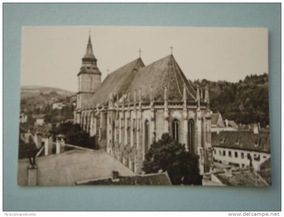 25230 POSTCARD: ROMANIA: Brasov. Biserica Neagra (sec. XIV-XV) - The Black Church - L´Eglise Noire - Schwarze Kirche. - Romania