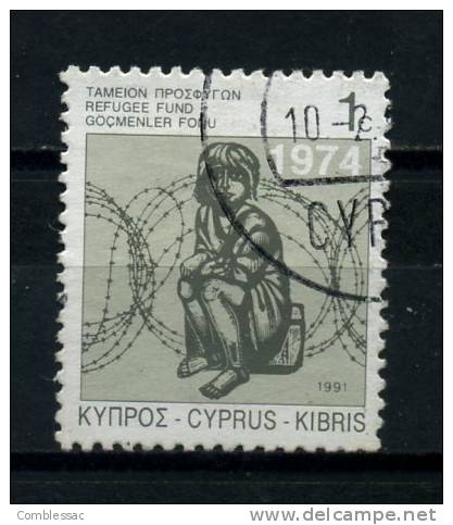 CYPRUS   1991    Tax  Refugee  Fund  Inscribed  1991     USED - Usados