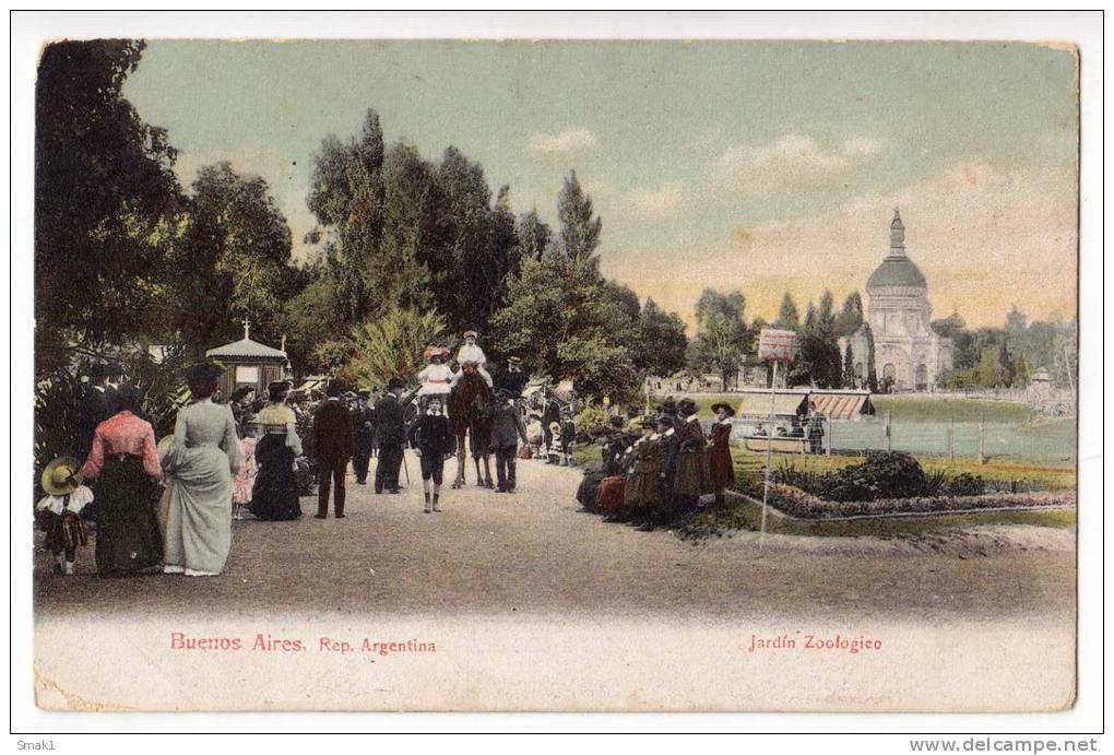 AMERICA ARGENTINA BUENOS AIRES ZOOLOGICAL GARDENS OLD POSTCARD - Argentina