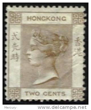 2 C. Bistre De 1863-77 Filigrane CC - Unused Stamps