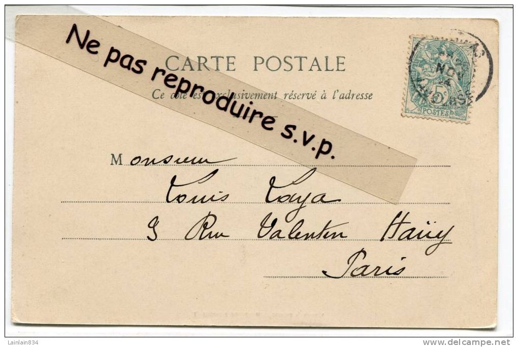 -  42 - VALREAS - ( Vaucluse ) - Tour De L'Horloge De Face,  Précurseur, Peu Courante, écrite, 1904, TBE, Scans. - Valreas