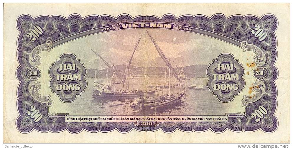 Vietnam, South - Vietnam, Pick 9 A, 200 Dong, 1958 ! - Viêt-Nam