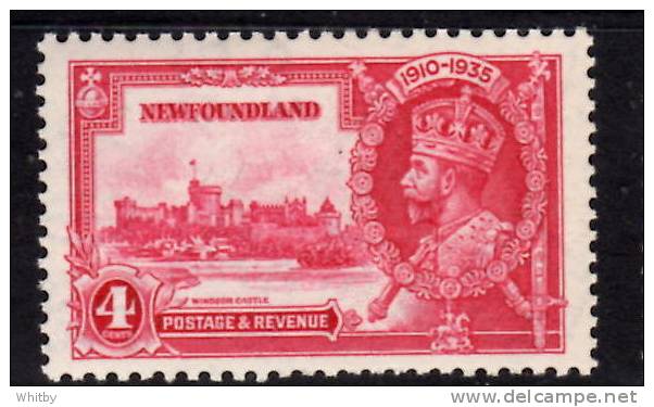 Newfoundland 1935 4 Cent Silver Jubilee Issue #226 MLH - 1908-1947