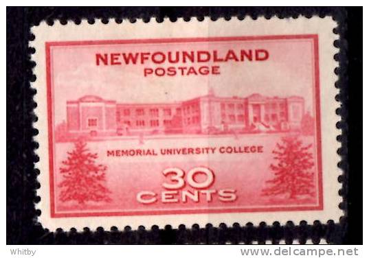 Newfoundland 1943 30 Cent Memorial University Issue #267 - 1908-1947