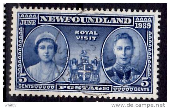 Newfoundland 1939 5 Cent Royal Visit Issue #249 - 1908-1947