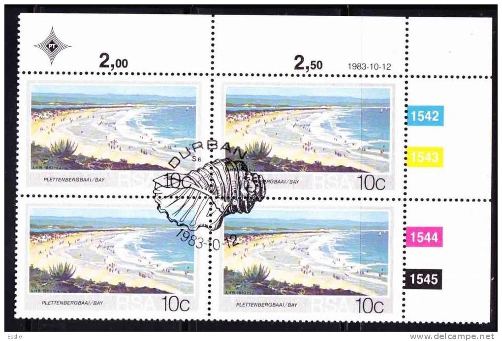 South Africa RSA - 1983 - Beaches - Control Block CTO Plettenberg Bay - Unused Stamps