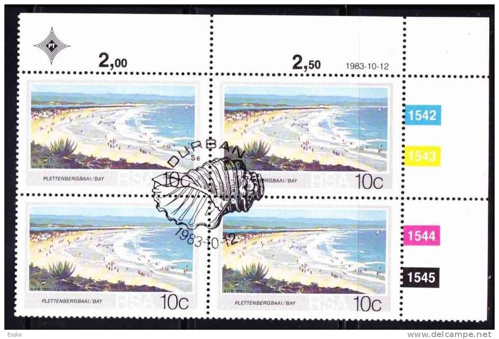 South Africa RSA - 1983 - Beaches - Control Block CTO Plettenberg Bay - Ongebruikt