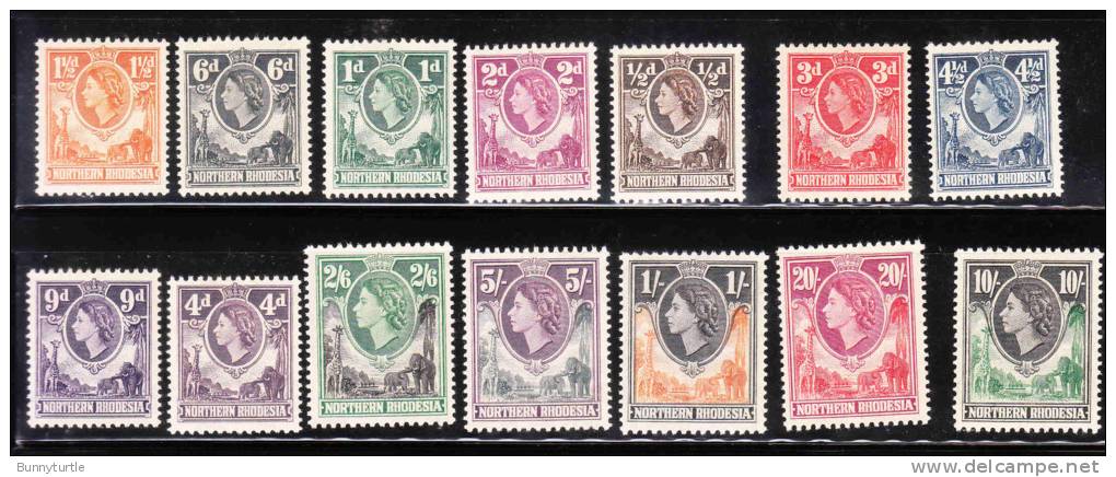 Northern Rhodesia 1953 QE Def MLH - Rhodésie Du Nord (...-1963)