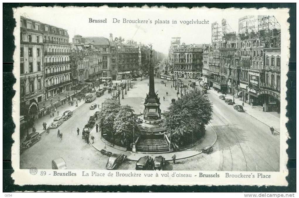 Bruxelles - La Place De Brouckère Vue à Vol D'oiseau    - Uk71 - Squares