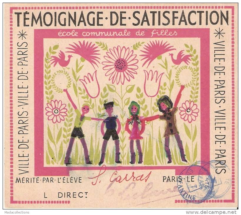 Paris ( 75 ) Témoignage De Satisfaction Mérité Par L'élève - Diplomi E Pagelle