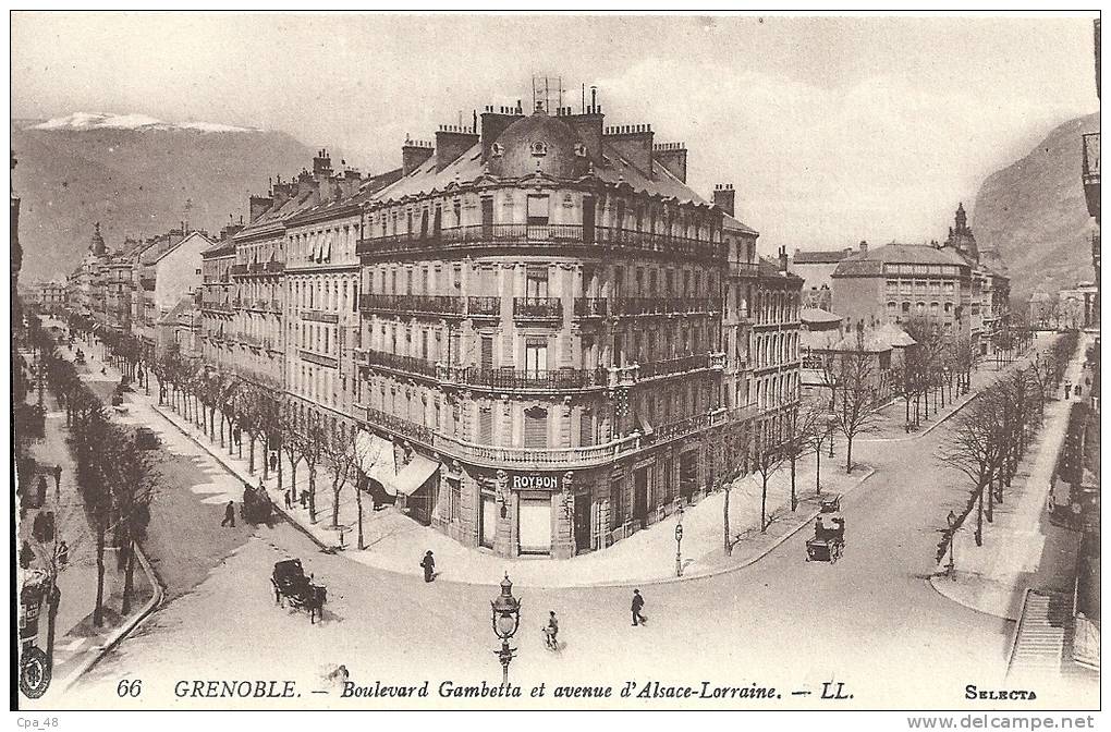 GRENOBLE  Boulevard Gambetta Et Avenue D'Alsace-Lorraine - Grenoble