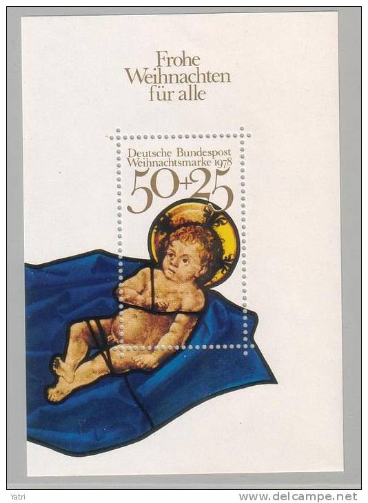 Germania Federale - Natale 1978 - Foglietto N. 17 ** - 1959-1980