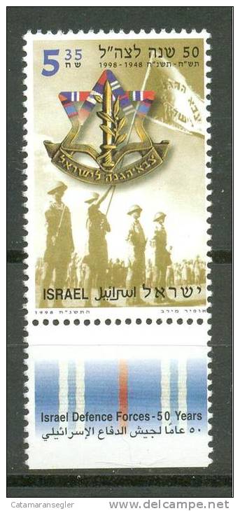 Israel 1998 1463 C Mit Der Seltenen Zähnung 14:13, Postfrisch - Neufs (avec Tabs)