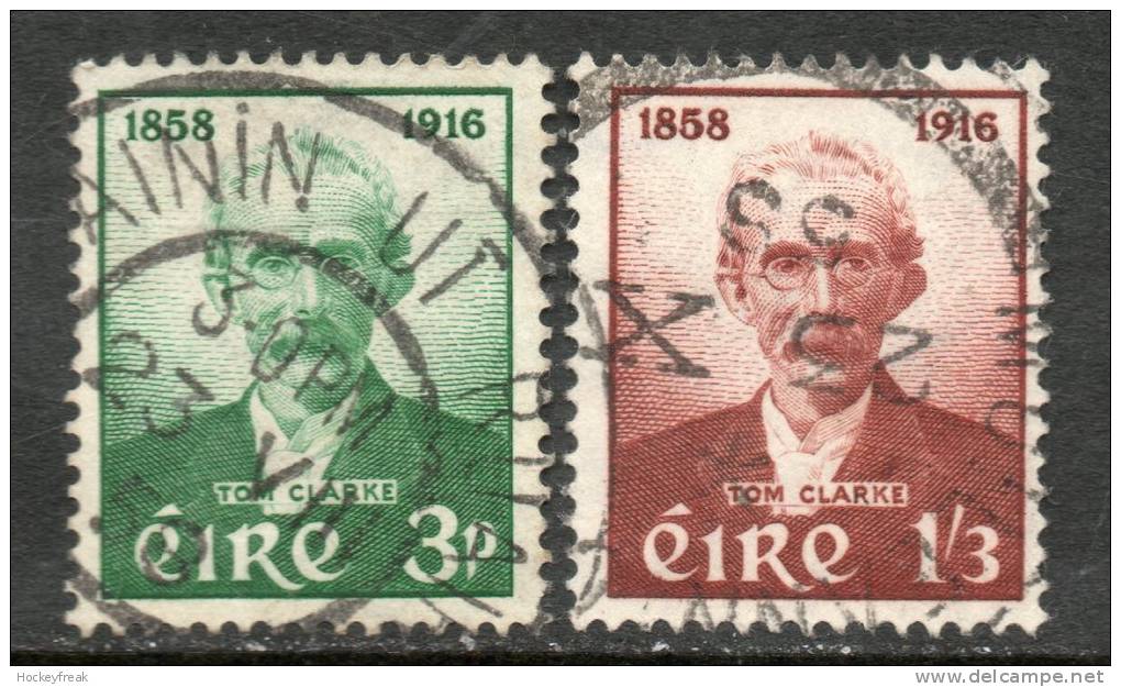 Ireland 1958 - Birth Centenary Of Thomas J Clarke SG172-173 VGU Cat £11.10 SG2018 - Other & Unclassified