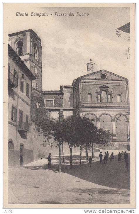 MONTE COMPATRI - PIAZZA DEL DUONO VG  1932 BELLA FOTO D´EPOCA ORIGINALE 100% - Places & Squares